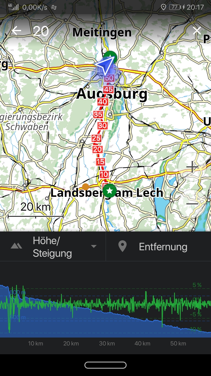 20 Tag von Landsberg nach Gersthofen